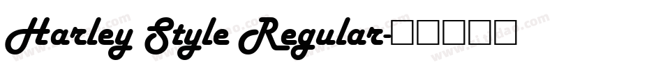 Harley Style Regular字体转换